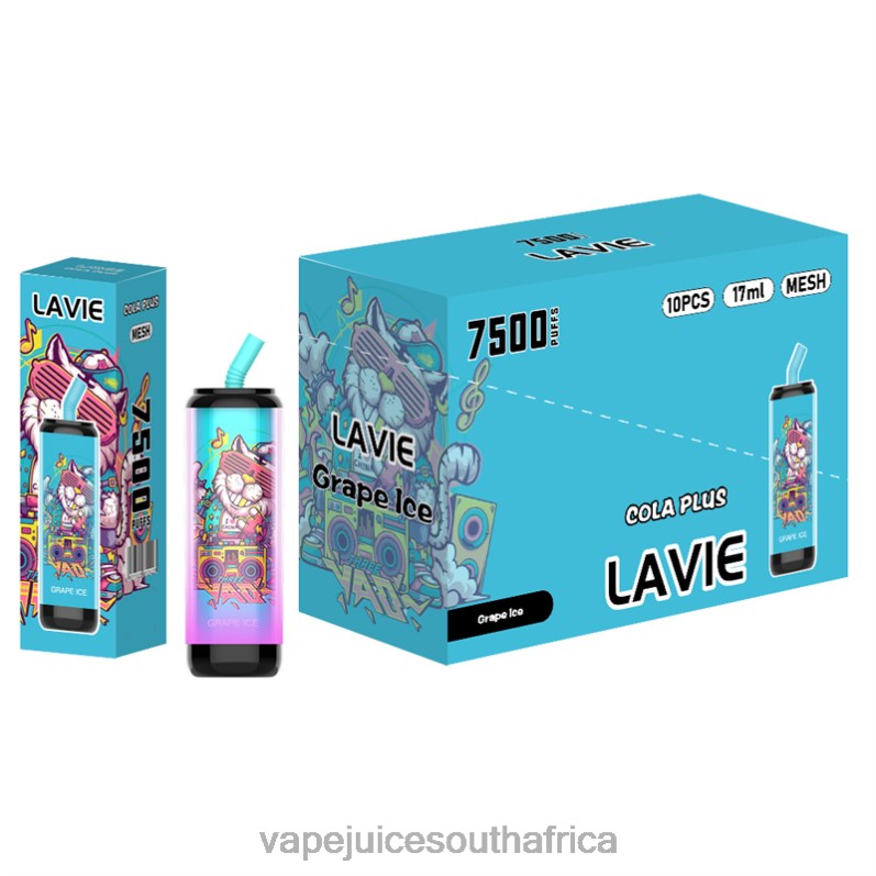 Pod Juice Flavo - LAVIE Cola Plus 7500 Puffs Grape Ice P44HF254