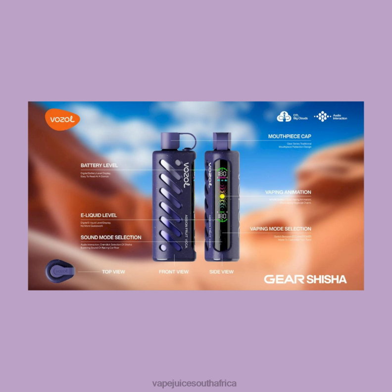 Vape Juice South Africa - VOZOL Gear Shisha 25000 N600R1