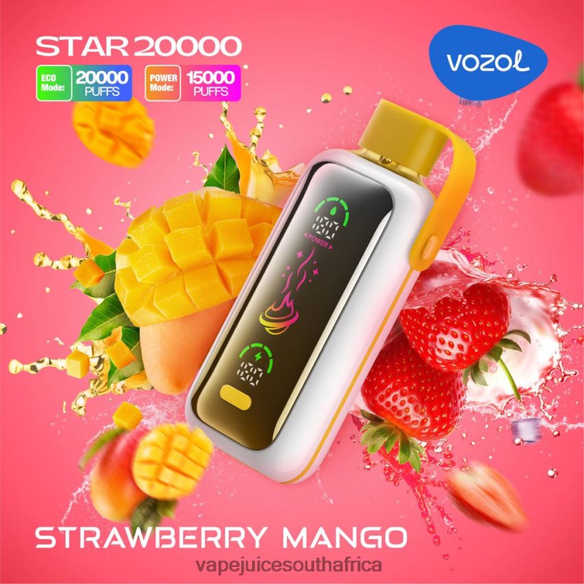Vape Juice South Africa - VOZOL STAR 20000 82N2P81 STRAWBERRY MANGO