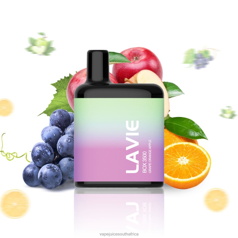 Vape Pods - LAVIE BOX 3500 Puffs Grape Orange Apple P44HF212