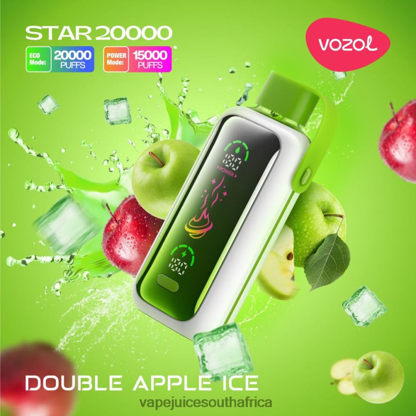 Vape Pods - VOZOL STAR 20000 82N2P87 DOUBLE APPLE ICE