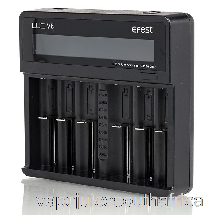 Vape Pods Efest Luc V6 6-Bay Lcd Universal Charger