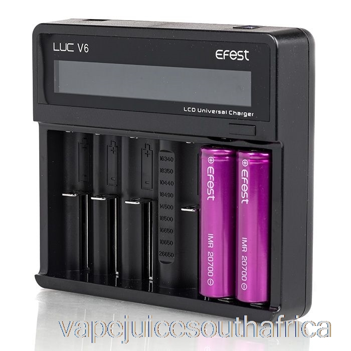 Vape Pods Efest Luc V6 6-Bay Lcd Universal Charger