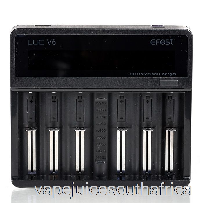 Vape Pods Efest Luc V6 6-Bay Lcd Universal Charger