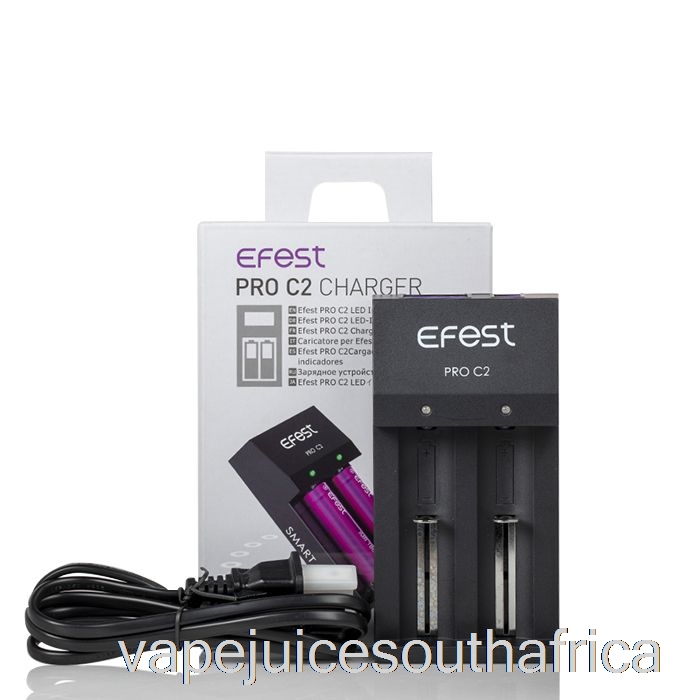 Vape Juice South Africa Efest Pro C2 2-Bay Smart Battery Charger