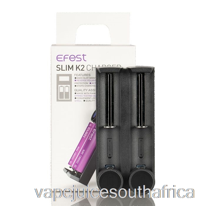 Vape Juice South Africa Efest Slim K2 Two-Slot Battery Charger