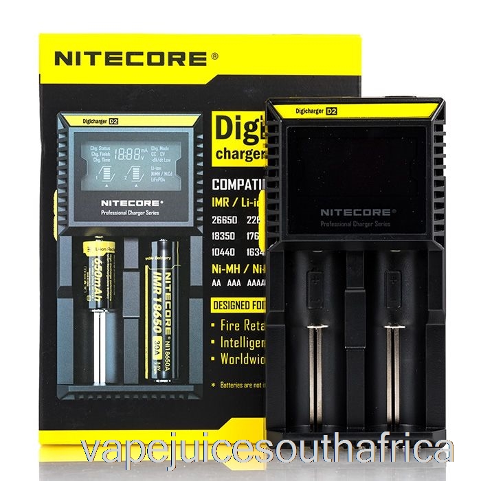 Vape Juice South Africa Nitecore D2 Battery Charger (2-Bay)