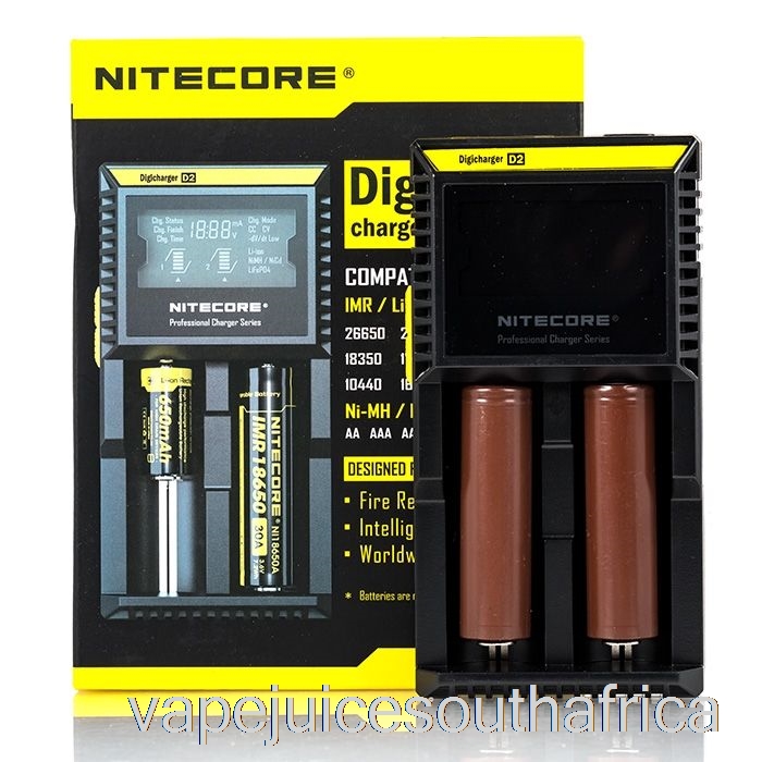 Vape Juice South Africa Nitecore D2 Battery Charger (2-Bay)